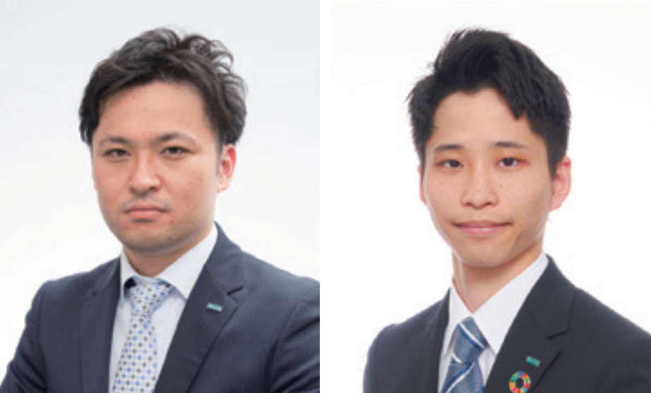 徳永 満博（左）、椿　健人（右）