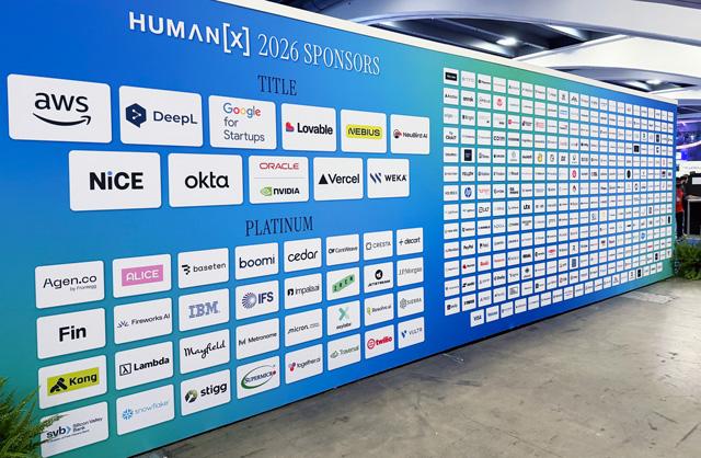 HumanX2026には、非常に多くの企業が協賛していた。