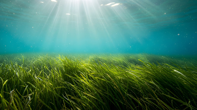 ブルーカーボンとは、沿岸や海洋の生態系が光合成で吸収したCO2が、炭素として海底や堆積物などに蓄積されたもののこと
