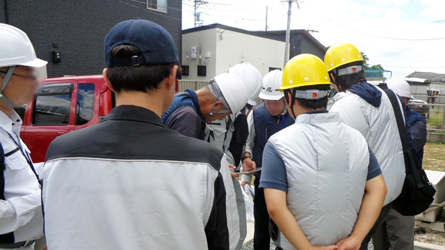 宇城市では現地調査に同行した