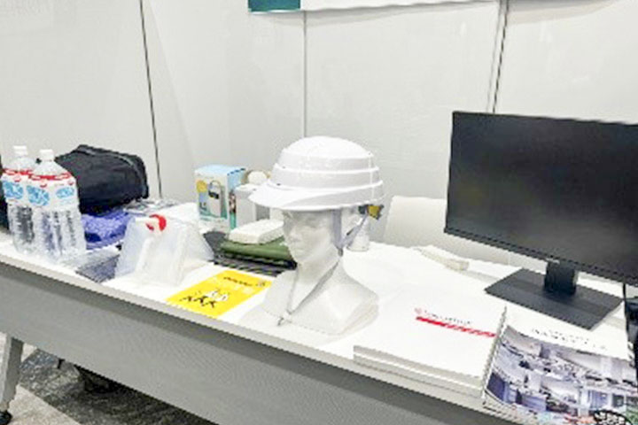 会場には多様な防災技術が並んでた