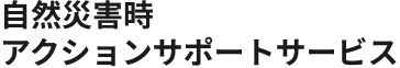 自然災害時アクションサポートサービス